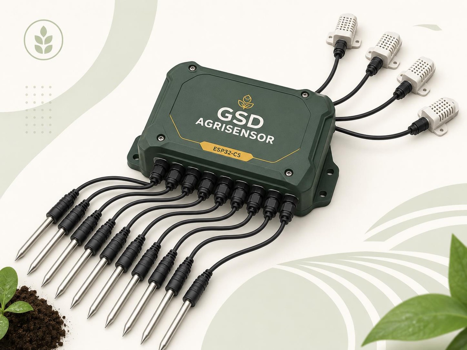 GSD Agrisensor with soil and climate sensors